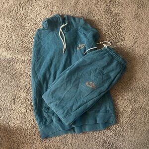 Nike Teal Hoodie and Sweatpants Set
